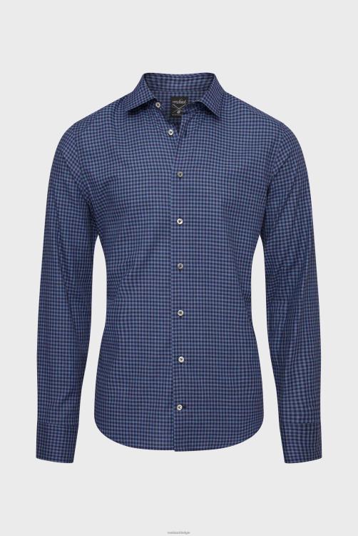 Heren Van Laack geruit flanellen overhemd op maat kleding XLN6N551