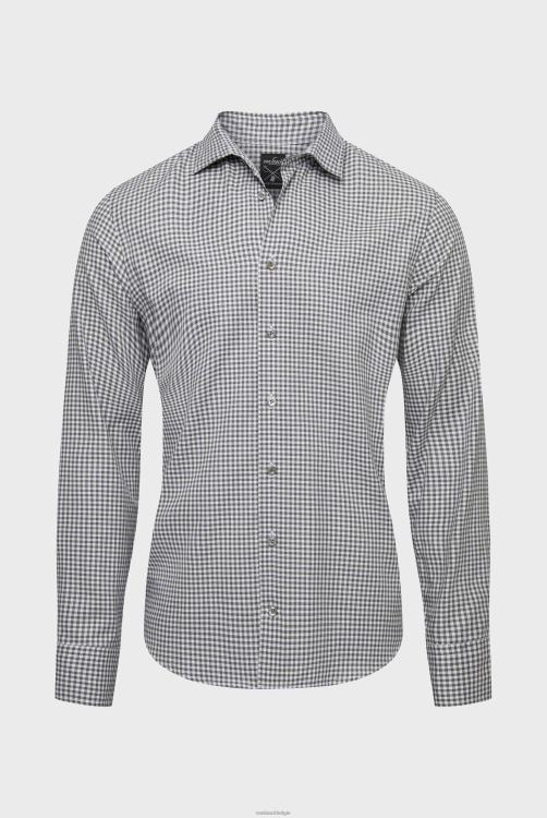 Heren Van Laack geruit flanellen overhemd op maat kleding XLN6N552