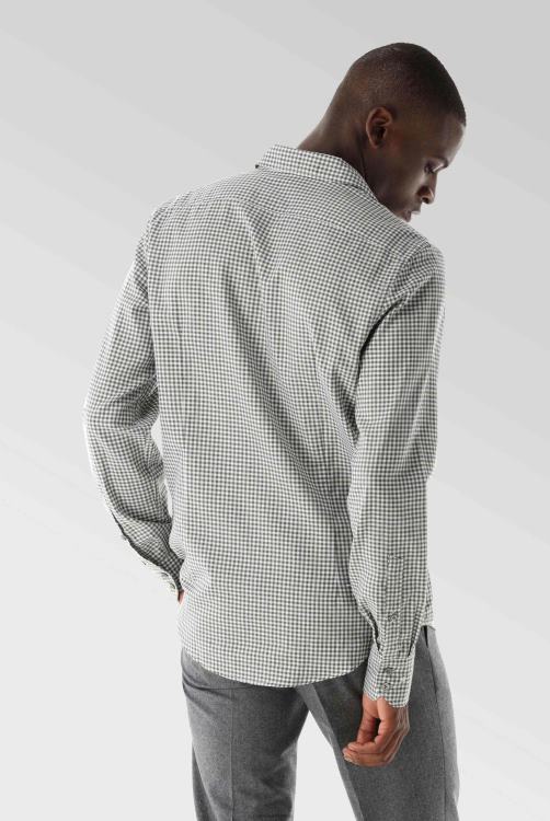 Heren Van Laack geruit flanellen overhemd op maat kleding XLN6N552