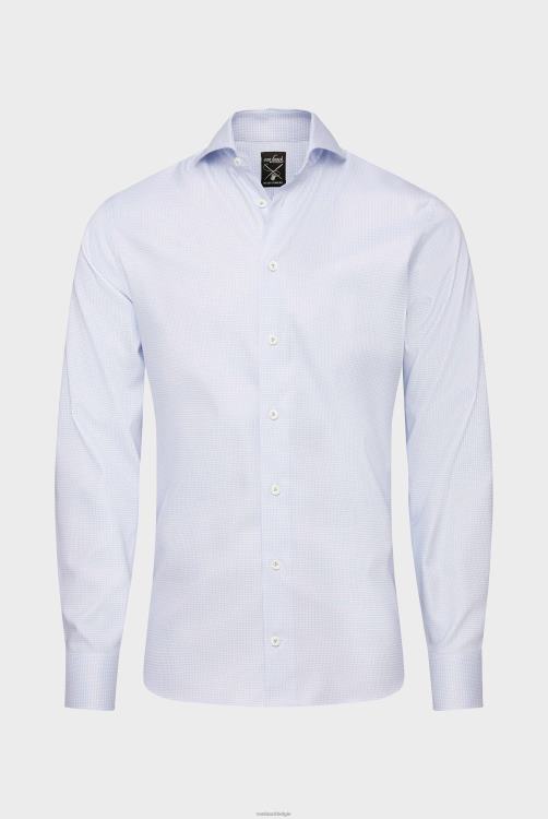 Heren Van Laack geruit kreukvrij zakelijk overhemd op maat kleding XLN6N417