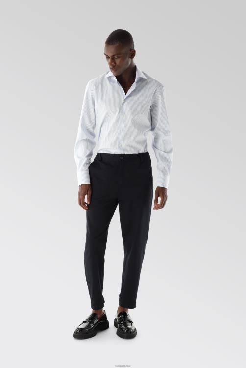 Heren Van Laack gestreept dobby business overhemd, slim fit kleding XLN6N412