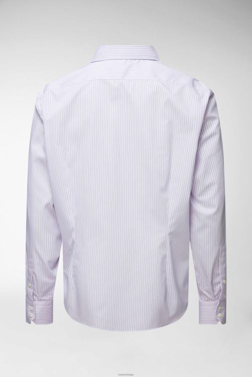 Heren Van Laack gestreept dobby slim-fit zakelijk overhemd kleding XLN6N411