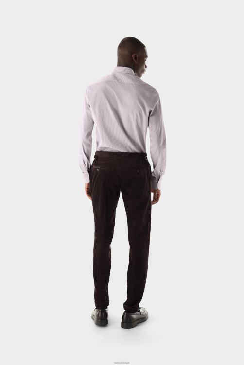 Heren Van Laack gestreept kleermakersoverhemd van zijdeachtige fijne keperstof kleding XLN6N420