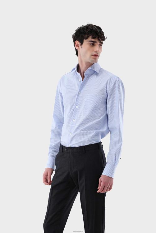 Heren Van Laack gestreept zakelijk overhemd met comfortabele pasvorm kleding XLN6N400