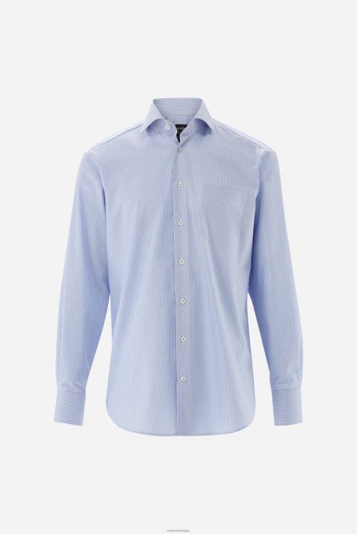 Heren Van Laack gestreept zakelijk overhemd met comfortabele pasvorm kleding XLN6N400