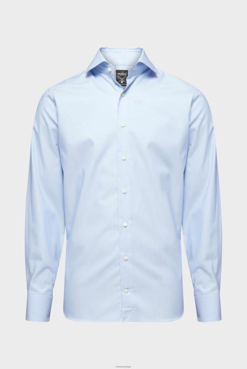 Heren Van Laack getextureerd kleermakersoverhemd op maat kleding XLN6N321