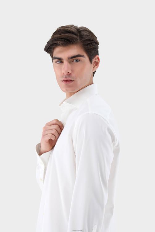 Heren Van Laack getextureerd kleermakersoverhemd op maat kleding XLN6N322