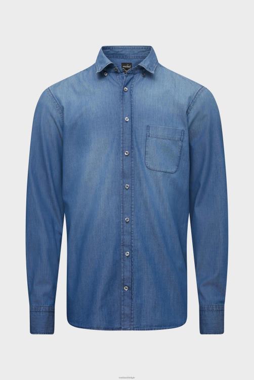 Heren Van Laack jeans zoom op maat gemaakt blauw kleding XLN6N517