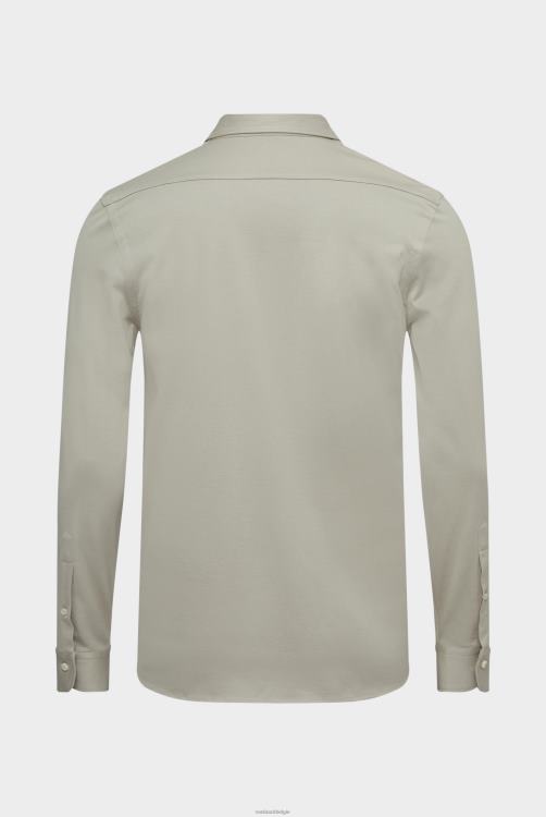 Heren Van Laack jersey overhemd urban look slim fit beige kleding XLN6N469