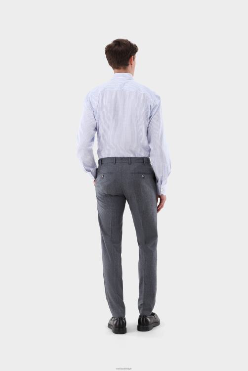 Heren Van Laack klein geruit twill zakelijk overhemd met comfortabele pasvorm kleding XLN6N324