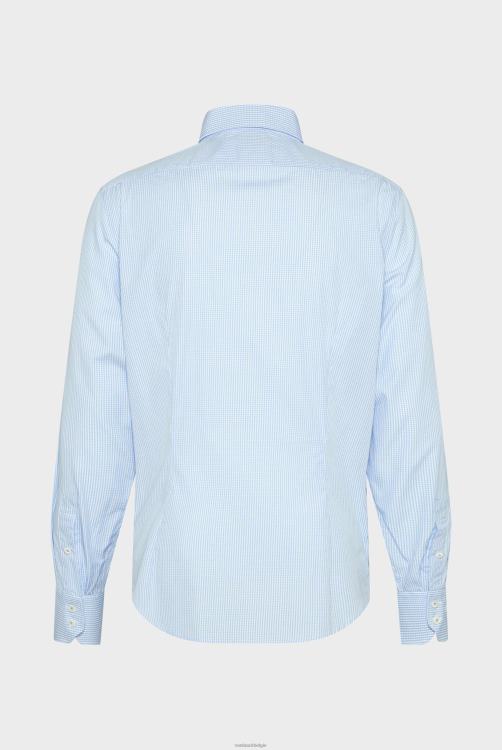 Heren Van Laack klein poplin overhemd met gingham-ruit kleding XLN6N391