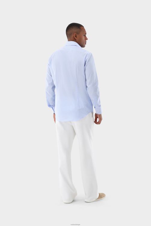 Heren Van Laack klein poplin overhemd met gingham-ruit kleding XLN6N391