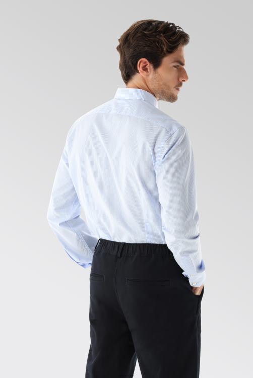 Heren Van Laack klein poplin overhemd met gingham-ruit kleding XLN6N443