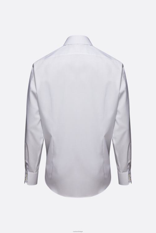 Heren Van Laack kreukvrij geruit keperoverhemd op maat kleding XLN6N433