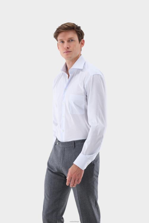 Heren Van Laack kreukvrij geruit overhemd met comfortabele pasvorm kleding XLN6N404