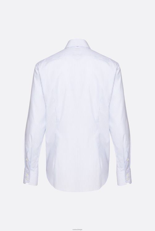 Heren Van Laack kreukvrij gestreept overhemd op maat kleding XLN6N409