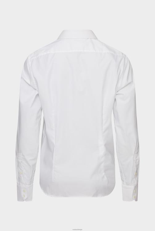 Heren Van Laack kreukvrij overhemd met structuurkatoen kleding XLN6N437