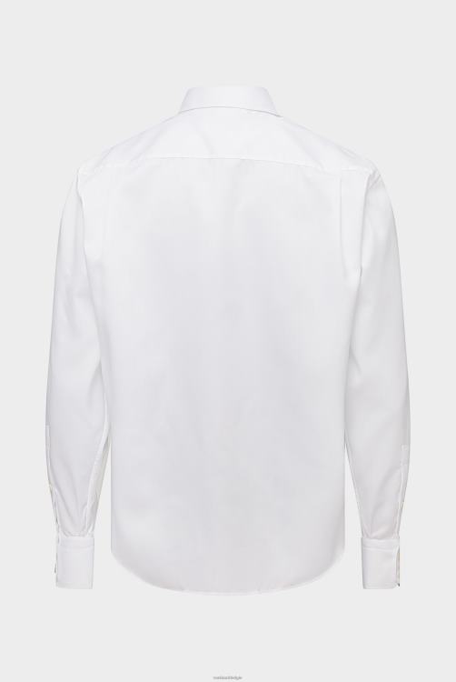 Heren Van Laack kreukvrij twill overhemd comfort fit wit kleding XLN6N337