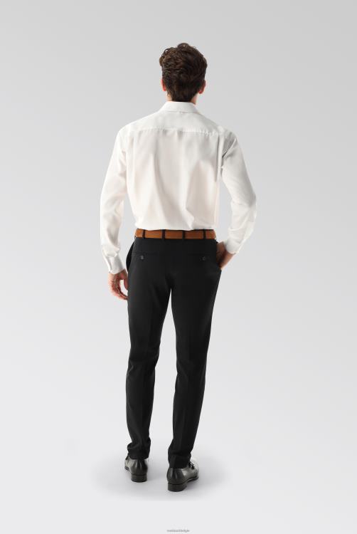 Heren Van Laack kreukvrij twill overhemd comfort fit wit kleding XLN6N337