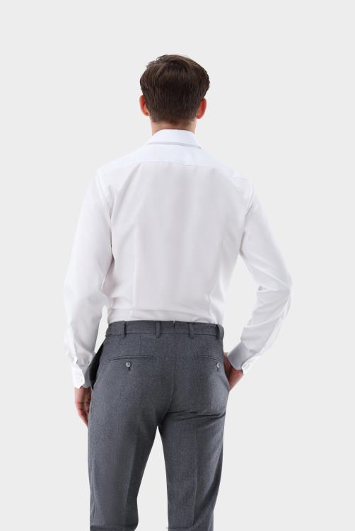 Heren Van Laack kreukvrij twill overhemd, slim fit kleding XLN6N459