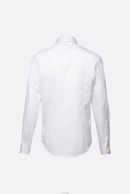 Heren Van Laack kreukvrij twill overhemd, slim fit kleding XLN6N459