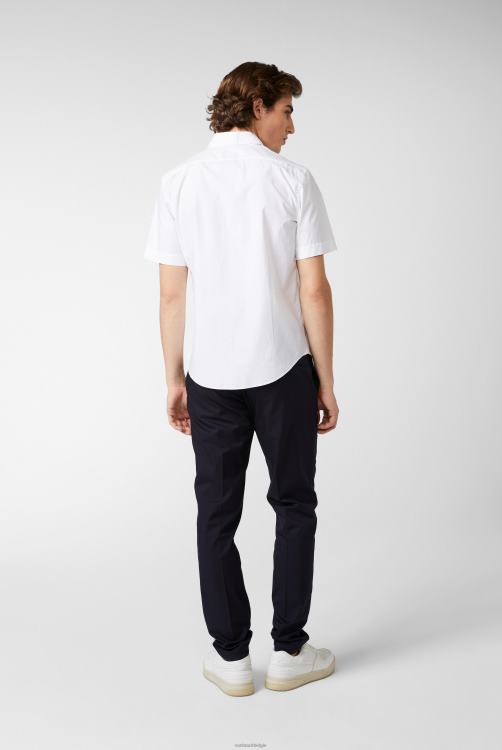 Heren Van Laack licht katoenen overhemd met stretch overhemdmouwen met kleding XLN6N626