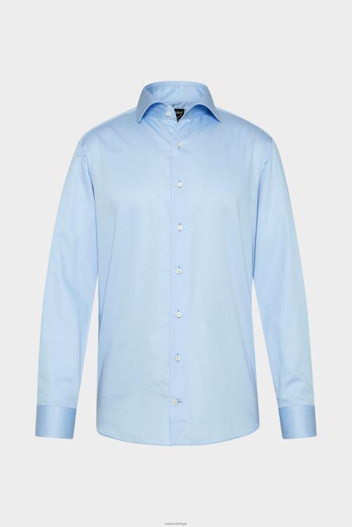 Heren Van Laack luxe meisterwerk gestructureerd katoenen overhemd kleding XLN6N345