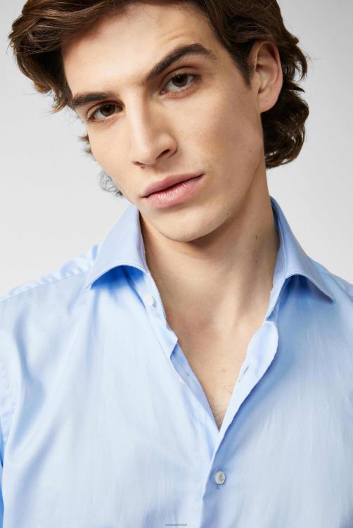 Heren Van Laack luxe meisterwerk gestructureerd katoenen overhemd kleding XLN6N345