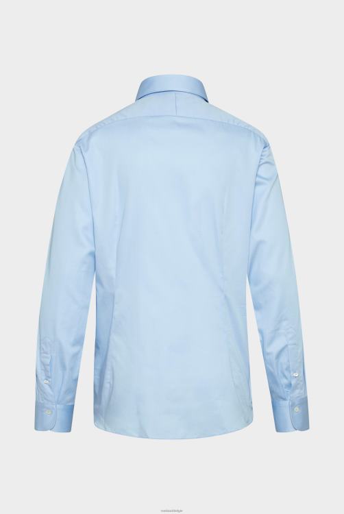 Heren Van Laack luxe meisterwerk gestructureerd katoenen overhemd kleding XLN6N345