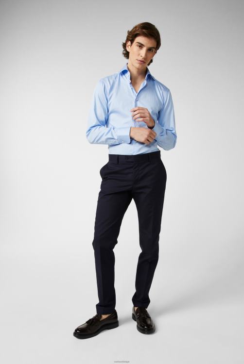 Heren Van Laack luxe meisterwerk gestructureerd katoenen overhemd kleding XLN6N345