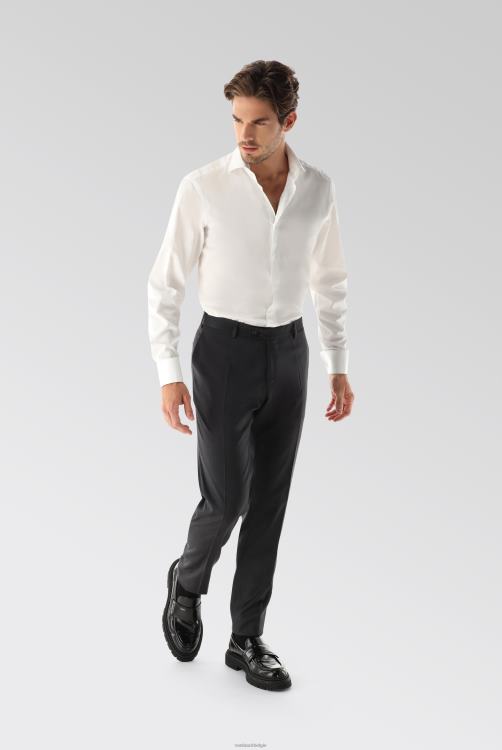 Heren Van Laack luxe meisterwerk gestructureerd katoenen overhemd met dubbele manchetten kleding XLN6N388