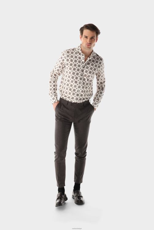 Heren Van Laack overhemd slim fit met medaillonprint kleding XLN6N581