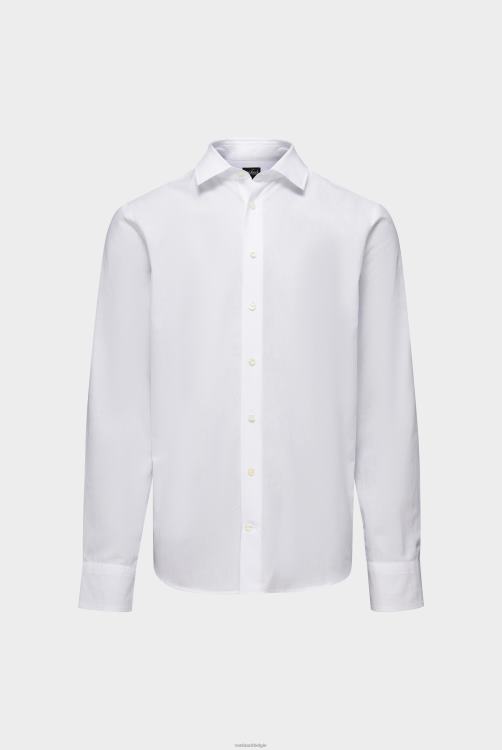 Heren Van Laack overhemd van een mix van katoen en linnen, op maat gemaakt kleding XLN6N580