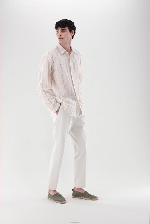 Heren Van Laack overhemd van ribgestreepte voile kleding XLN6N520