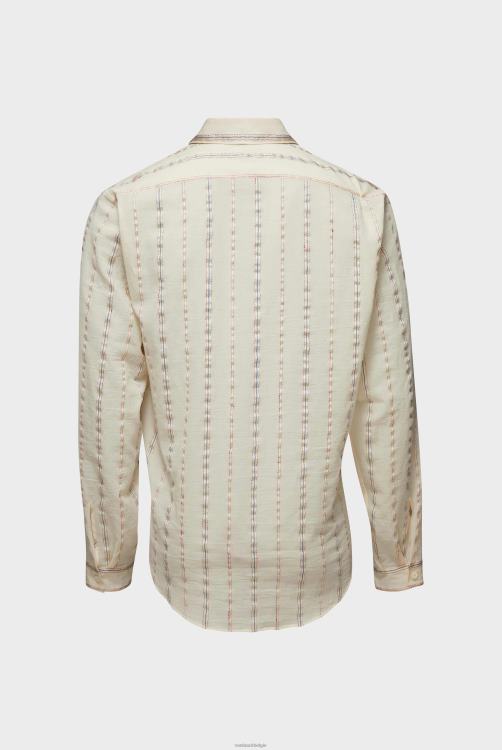 Heren Van Laack overhemd van ribgestreepte voile kleding XLN6N520