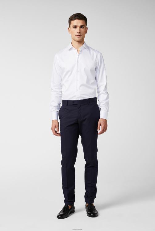 Heren Van Laack perfect look overhemd van fijne twill met dubbele manchetten, lichtblauw kleding XLN6N357