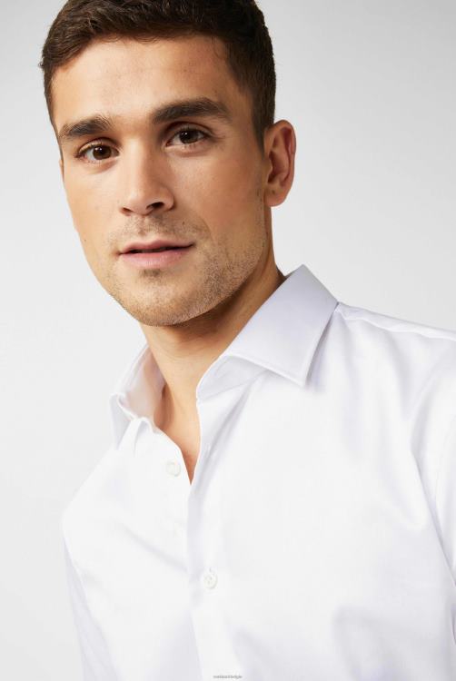 Heren Van Laack perfect look overhemd van fijne twill met dubbele manchetten, lichtblauw kleding XLN6N357