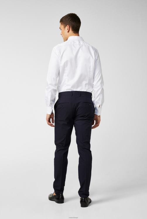 Heren Van Laack perfect look overhemd van fijne twill met dubbele manchetten, lichtblauw kleding XLN6N357