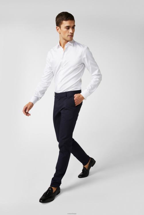 Heren Van Laack perfect look overhemd van fijne twill met dubbele manchetten, lichtblauw kleding XLN6N357