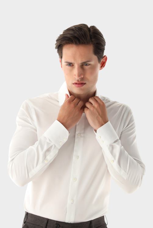 Heren Van Laack popeline overhemd kleding XLN6N332