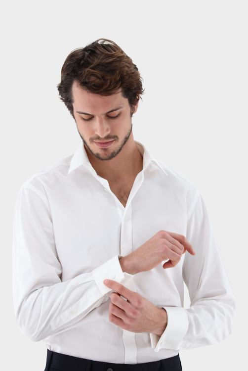 Heren Van Laack poplin avondhemd kleding XLN6N591