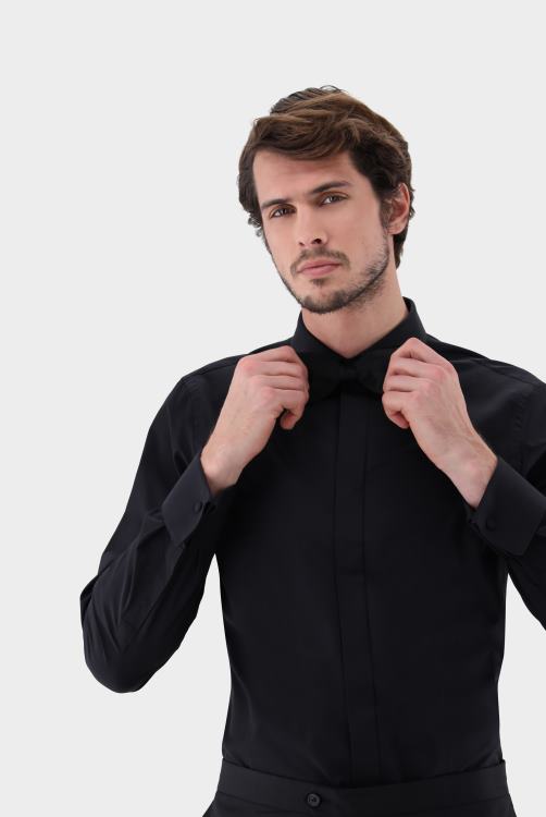 Heren Van Laack poplin avondhemd kleding XLN6N597