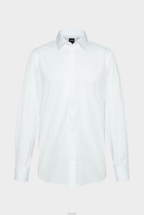 Heren Van Laack poplin overhemd met dubbele manchetten kleding XLN6N592