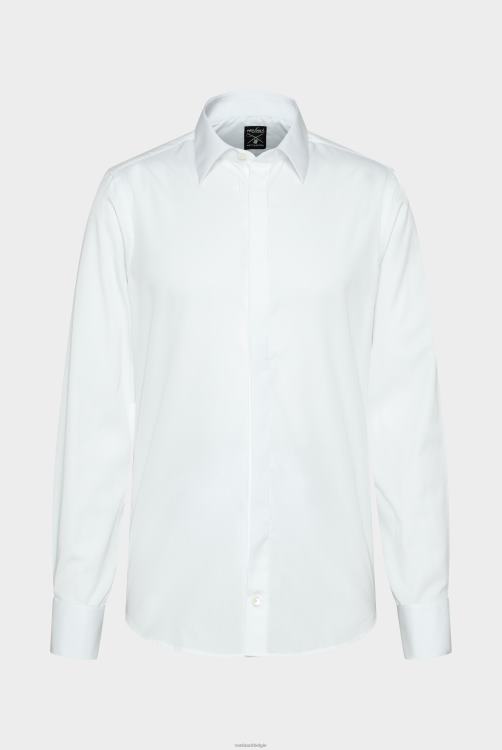 Heren Van Laack poplin overhemd met dubbele manchetten kleding XLN6N593