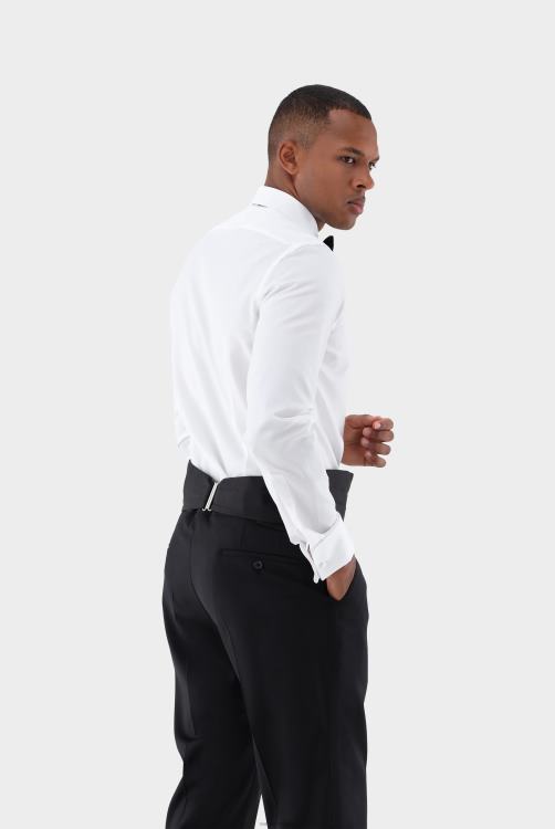 Heren Van Laack poplin overhemd met dubbele manchetten kleding XLN6N593