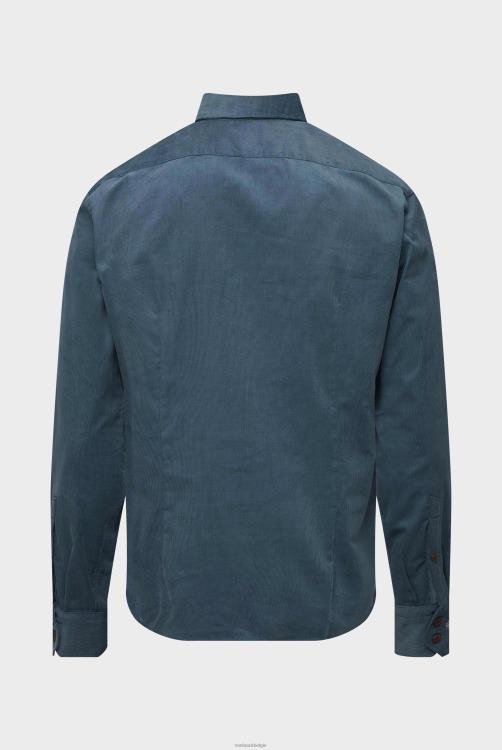Heren Van Laack slim-fit overhemd van corduroy kleding XLN6N557