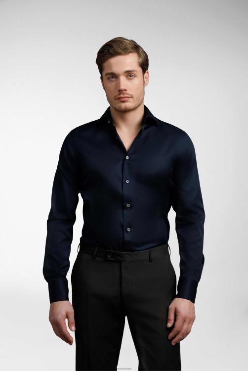 Heren Van Laack strijkvrij twill overhemd slim fit lichtblauw kleding XLN6N380