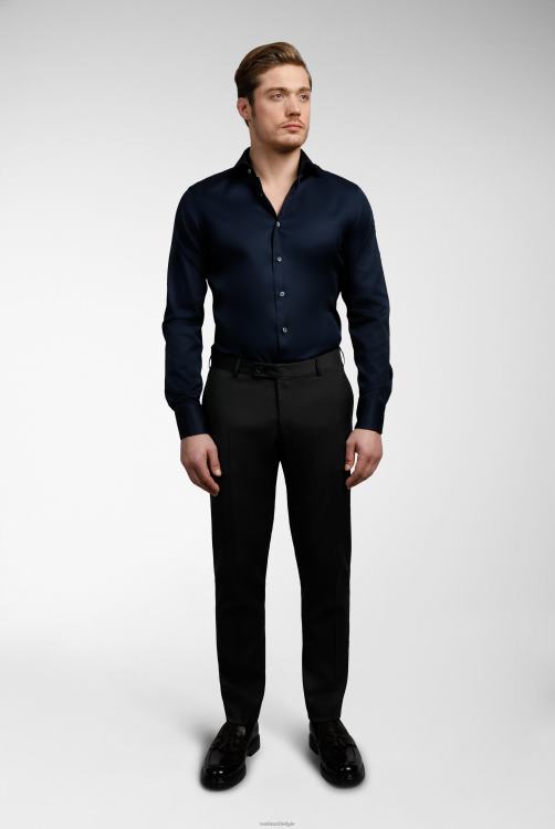 Heren Van Laack strijkvrij twill overhemd slim fit lichtblauw kleding XLN6N380