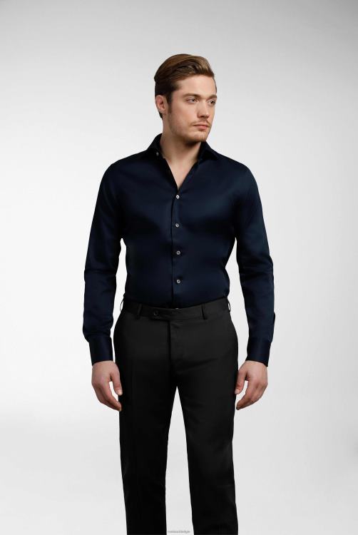 Heren Van Laack strijkvrij twill overhemd slim fit lichtblauw kleding XLN6N380