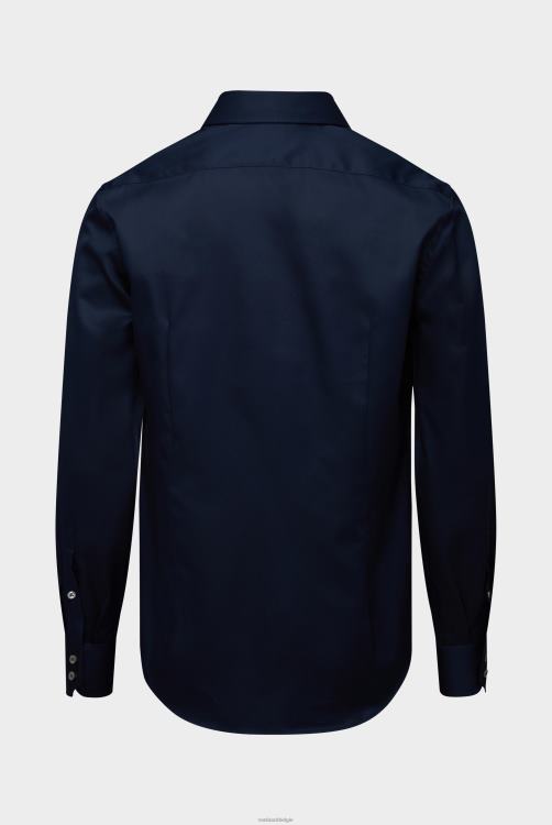 Heren Van Laack strijkvrij twill overhemd slim fit lichtblauw kleding XLN6N380